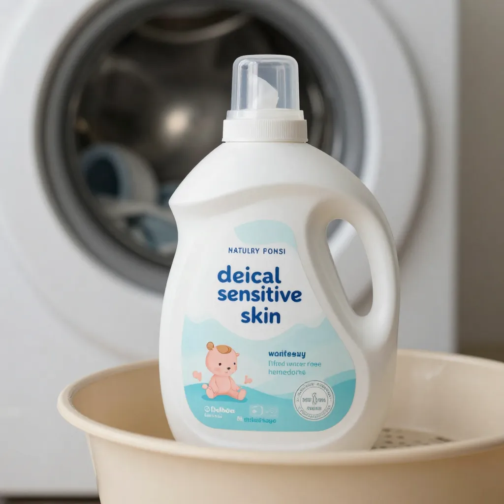 Plant-based liquid detergent for sensitive skin